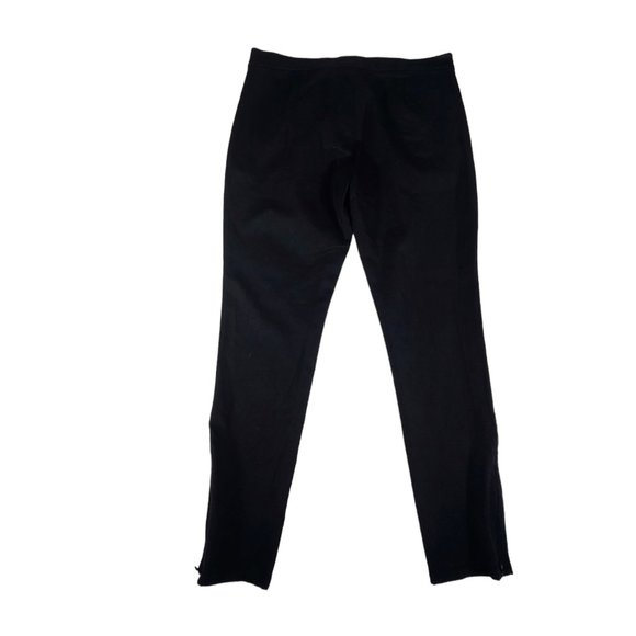 Banana Republic Sloan Fit Straight Leg Pants Womens Size 2 Stretch Zip Leg Black - Picture 2 of 12